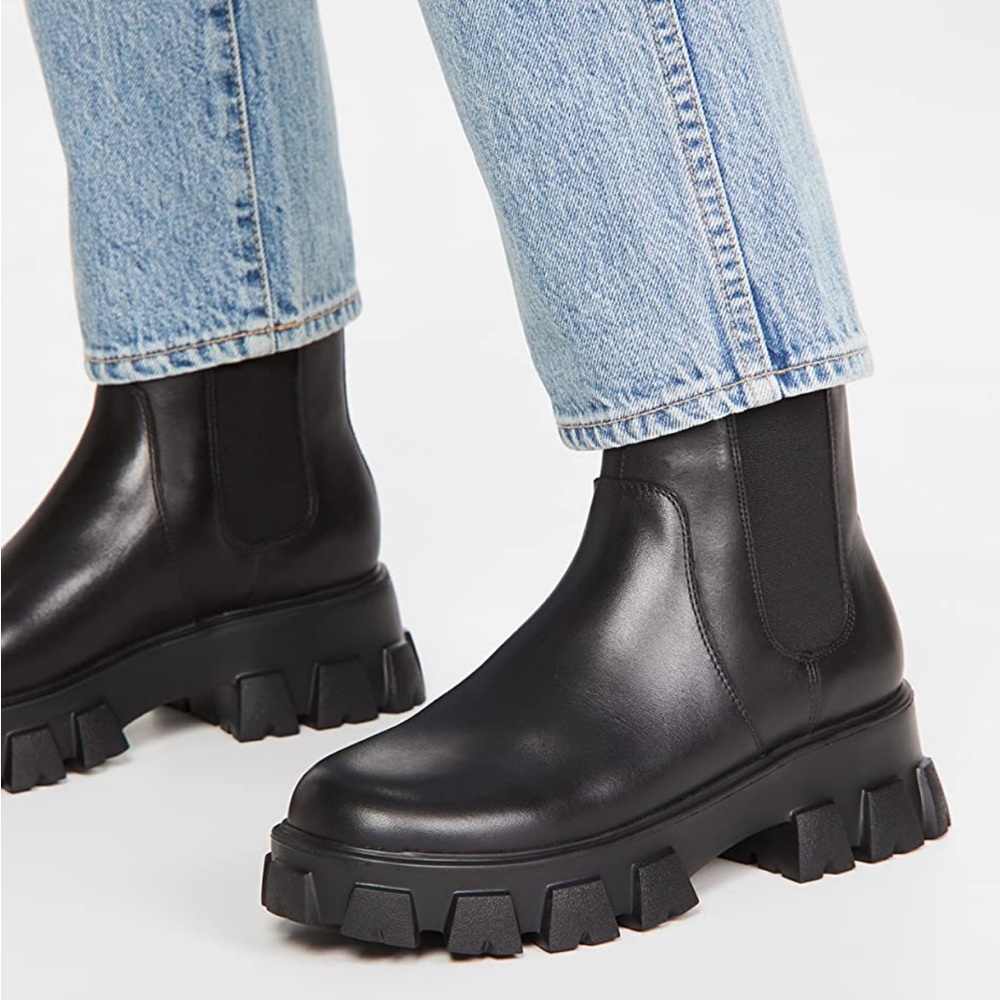 Villa Rouge black chunky Chelsea boots from Shopbop